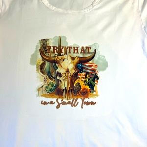 Try that in a small town tee handmade. NIP.